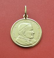 Anhänger 750 Gold Johannes Paul II. Pont. Max