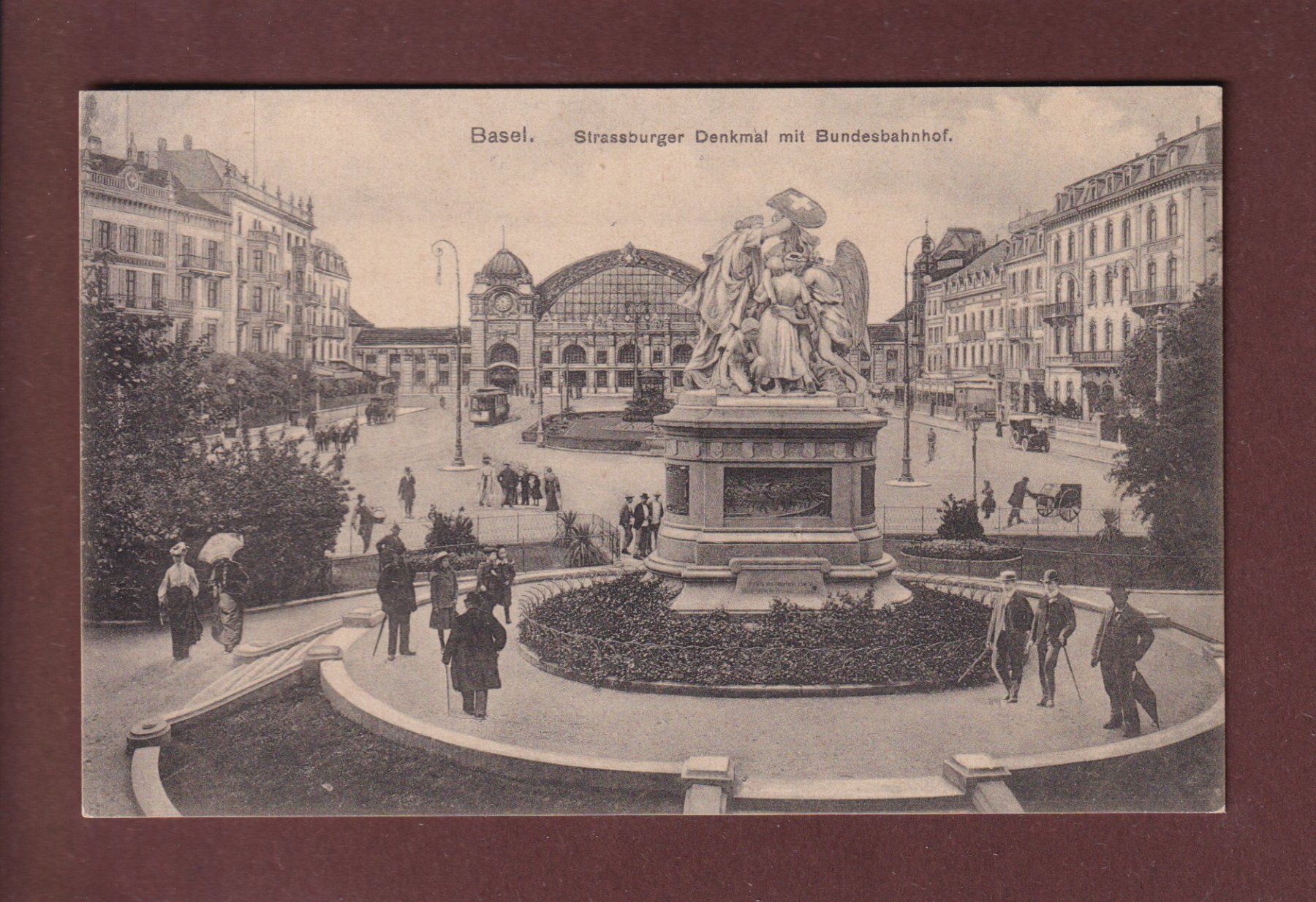 Cartoline postali: BASEL - Bahnhofplatz – Usato da Pully venduto da nicecards