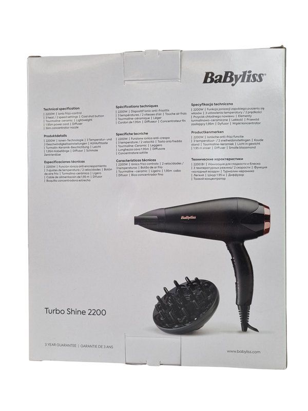 BaByliss Asciugacapelli: BABYLISS Föhn – Nuovo (secondo la descrizione) da Wangen b. Olten venduto da Restwert_Wangen 2