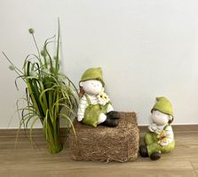 Gartendekoration / Figuren Mädchen und Junge