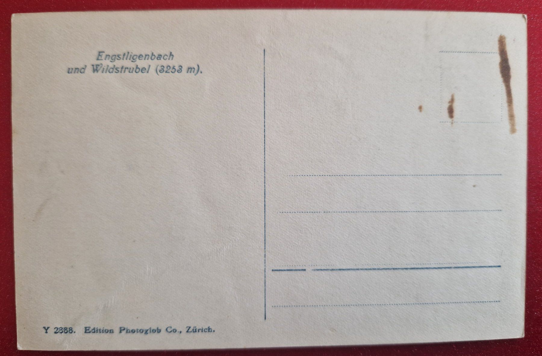 Cartoline postali: Engstligenbach Wildstrubel (3253m) – Nuovo (secondo la descrizione) da Melchnau venduto da Arthurius 1