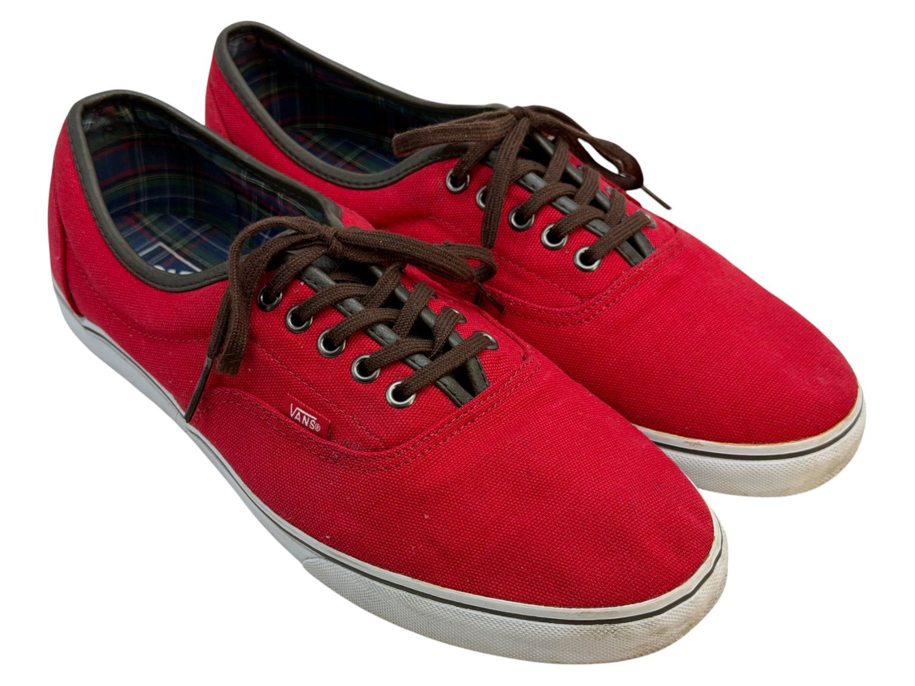Vans Scarpe da uomo: Baskets Vans tissue rouge. Pointure 45 – Usato da Cossonay-Ville venduto da PatineDuTemps
