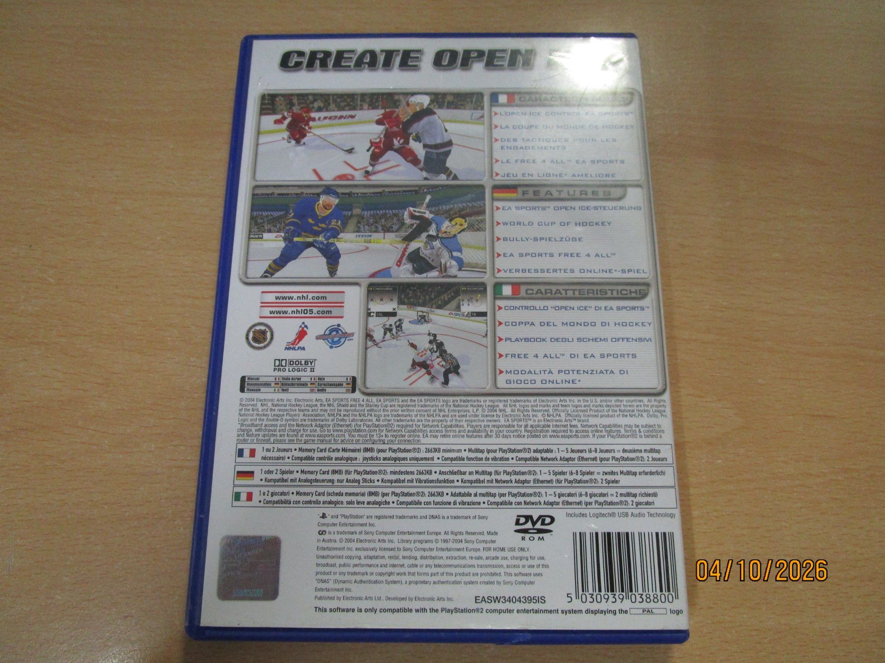 Sony Giochi: NHL 2005 Sony Playstation 2 PS2 – Usato da Goldau venduto da agestuffer 1