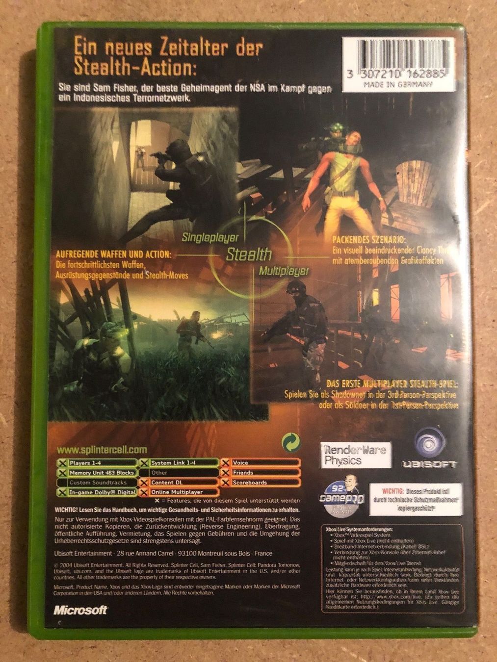 Giochi: Splinter Cell Pandora Tomorrow für Xbox – Usato da Kestenholz venduto da Mad18 1