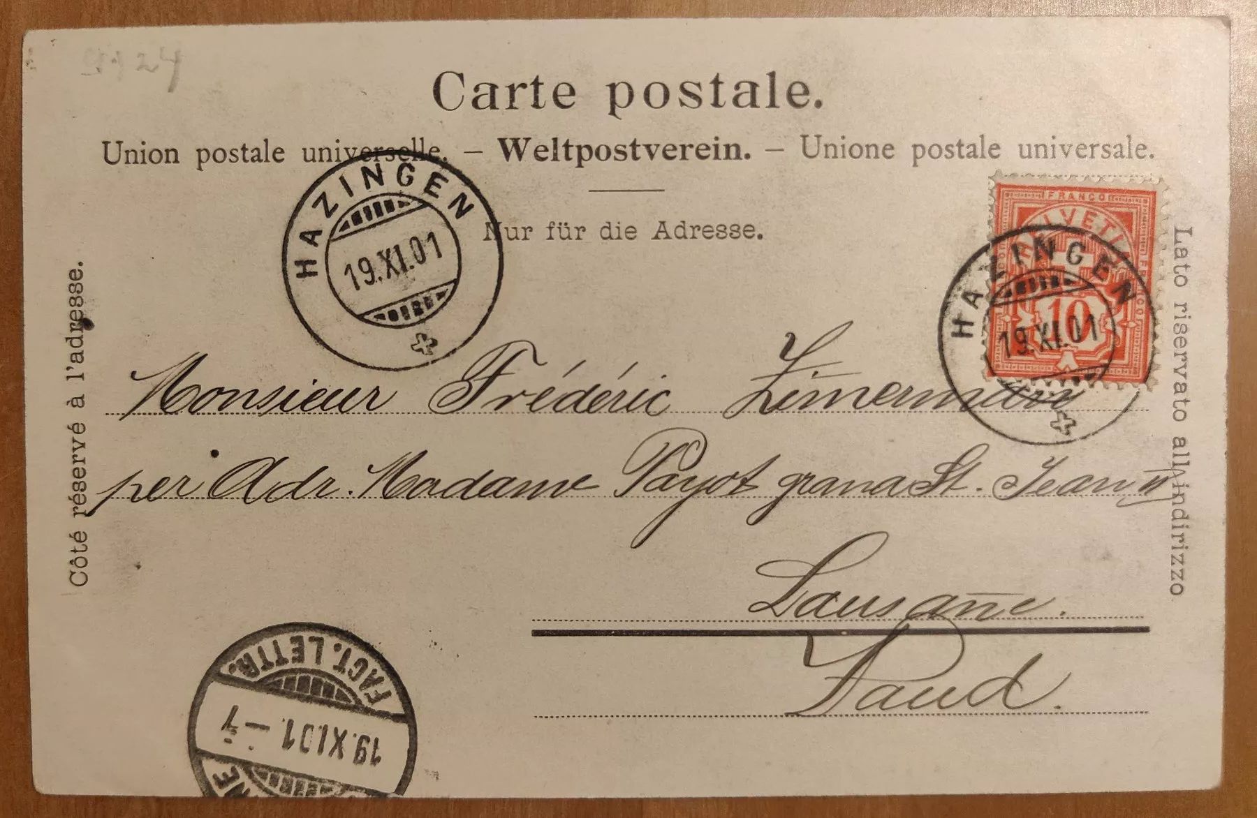 Cartoline postali: Hätzingen um 1900 – Usato da St. Erhard venduto da Chaeferli6 1