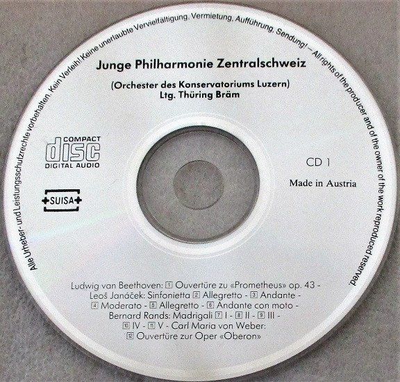CD: box 2CD's - Thüring Bräm, Junge Philharmonie Zentralschweix – Usato da Unterbäch venduto da tuqsa 2