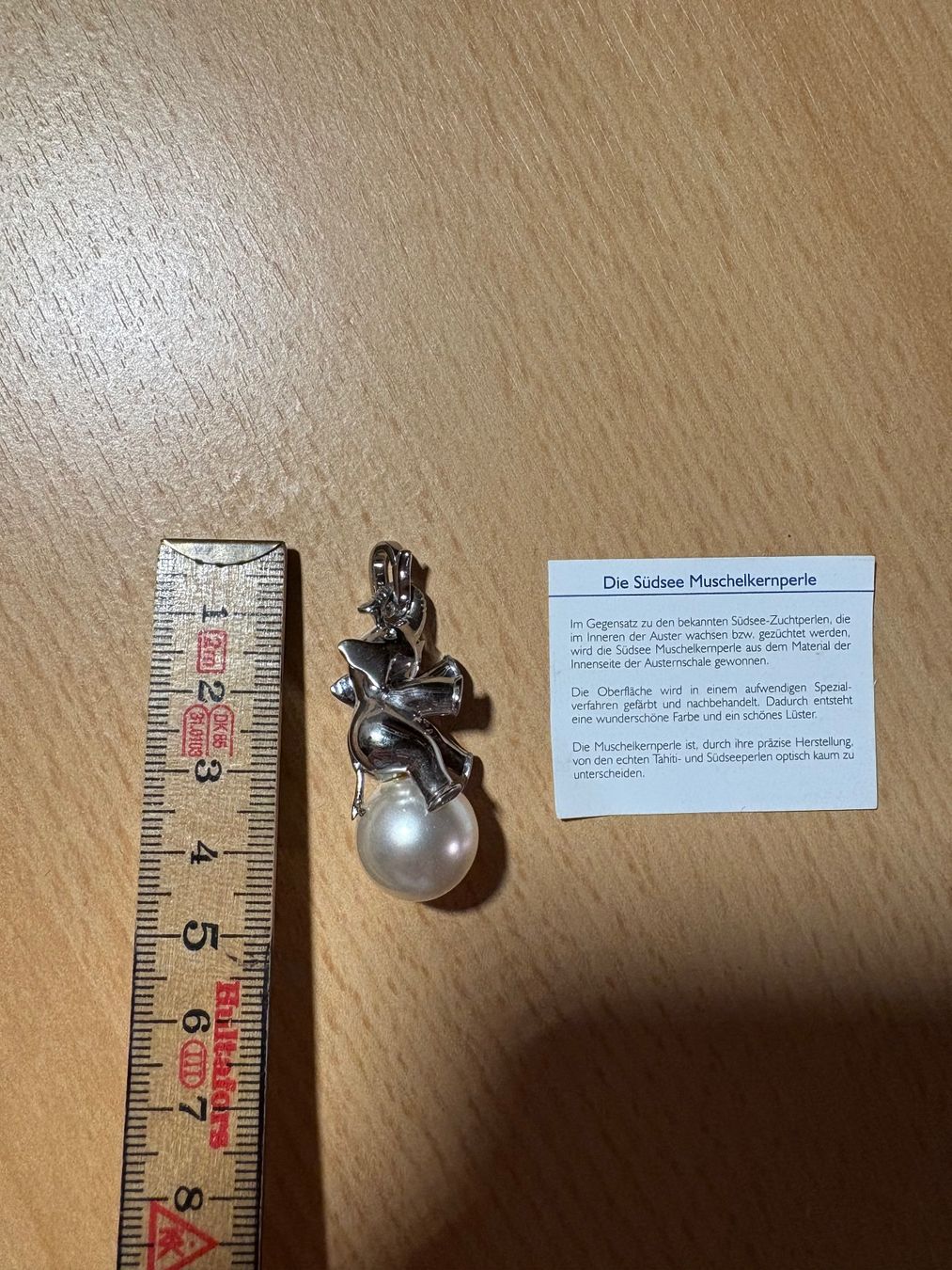 Ciondoli: Elefant auf Muschelkernperle – Usato da Teufen AR venduto da python03