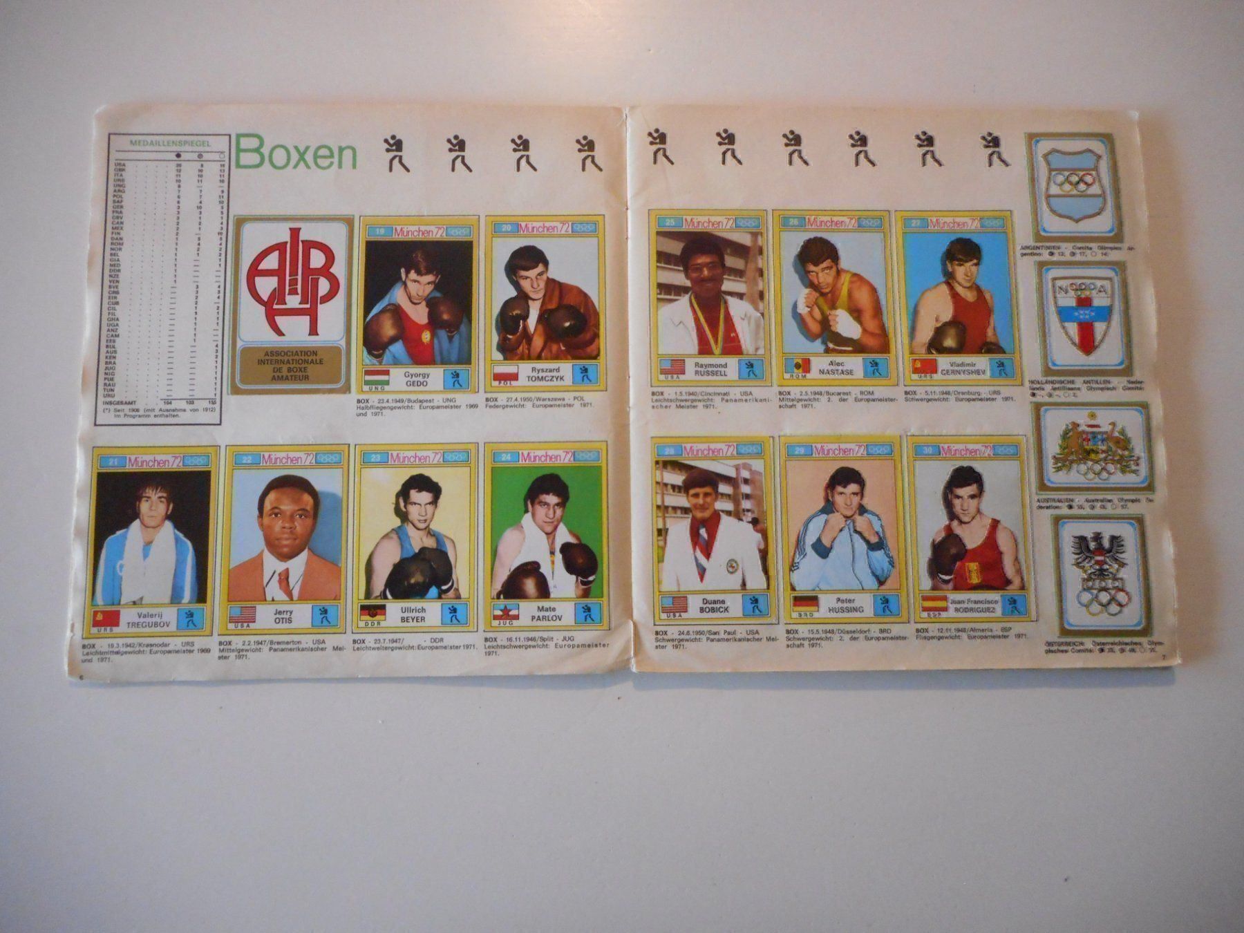 Panini Sammelbilder & Trading cards: Panini Album Olympiade München 1972/72 – Gebraucht aus Cham von Paniniworld 4