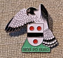 M448 - Silberiger Pin MOB PO Burg