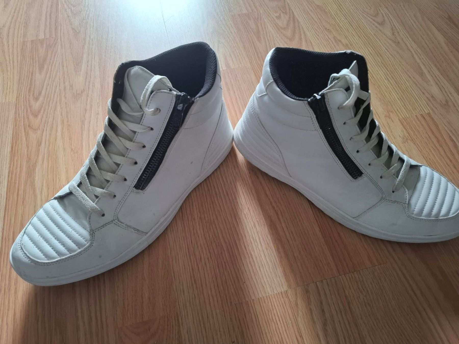 Scarpe da uomo: Baskets montantes blanches – Usato da Porrentruy venduto da Piquetix
