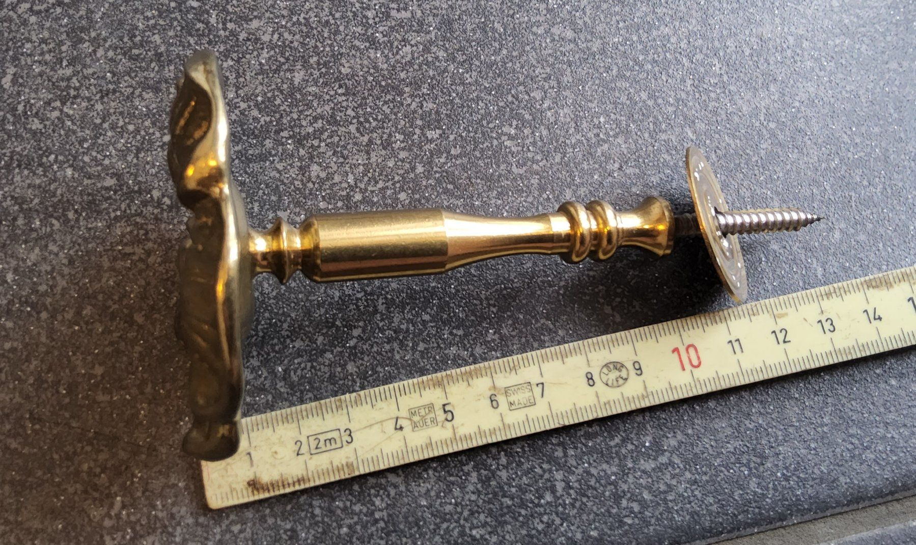 Ferramenta: Antike Messing Keiderhaken/Griffe Blumendesign – Usato da Diegten venduto da ayla2009 5