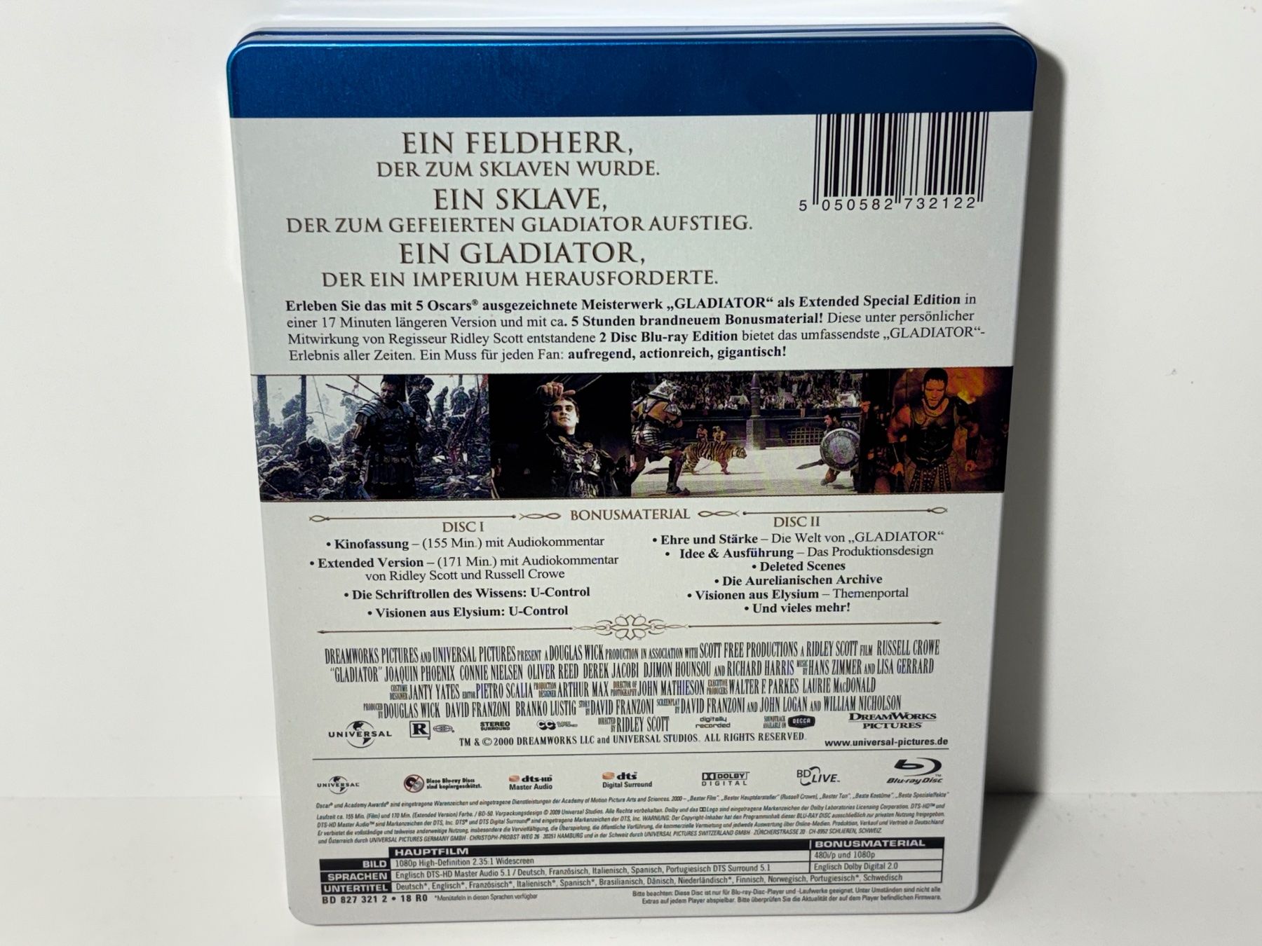 Tutti i DVDs: Gladiator Blu Ray Steelbook – Usato da Wilderswil venduto da Mr.Fury 1