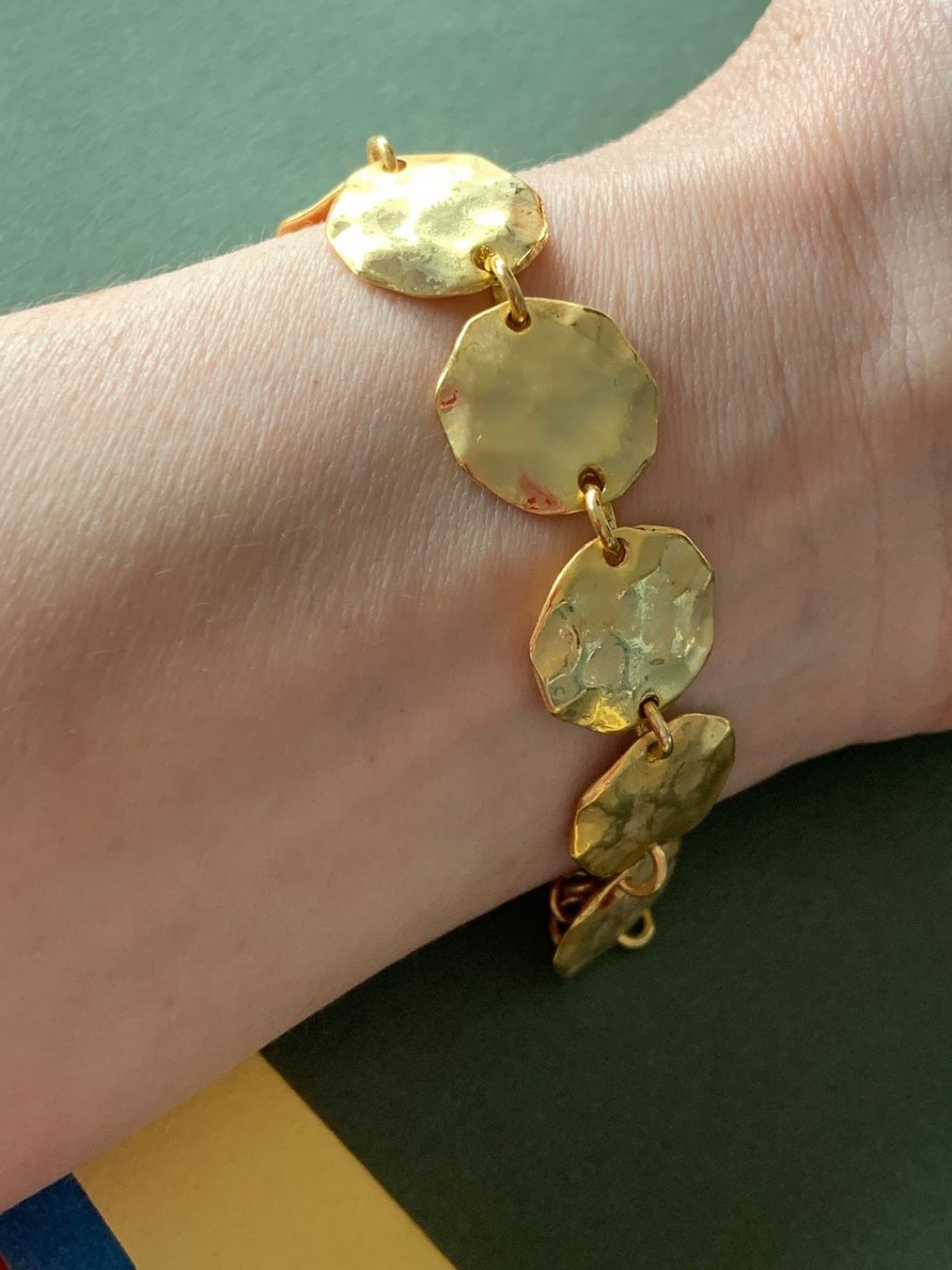 Bracciali & Braccialetti: armband goldig patiniert organisch – Usato da Laufen venduto da Bellebellezza 1