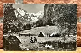 1962 - ZELTPLATZ Lauterbrunnen - Belebt - Berner Oberland