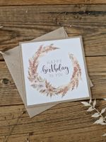 Handgemachte Grusskarte- Happy Birthday