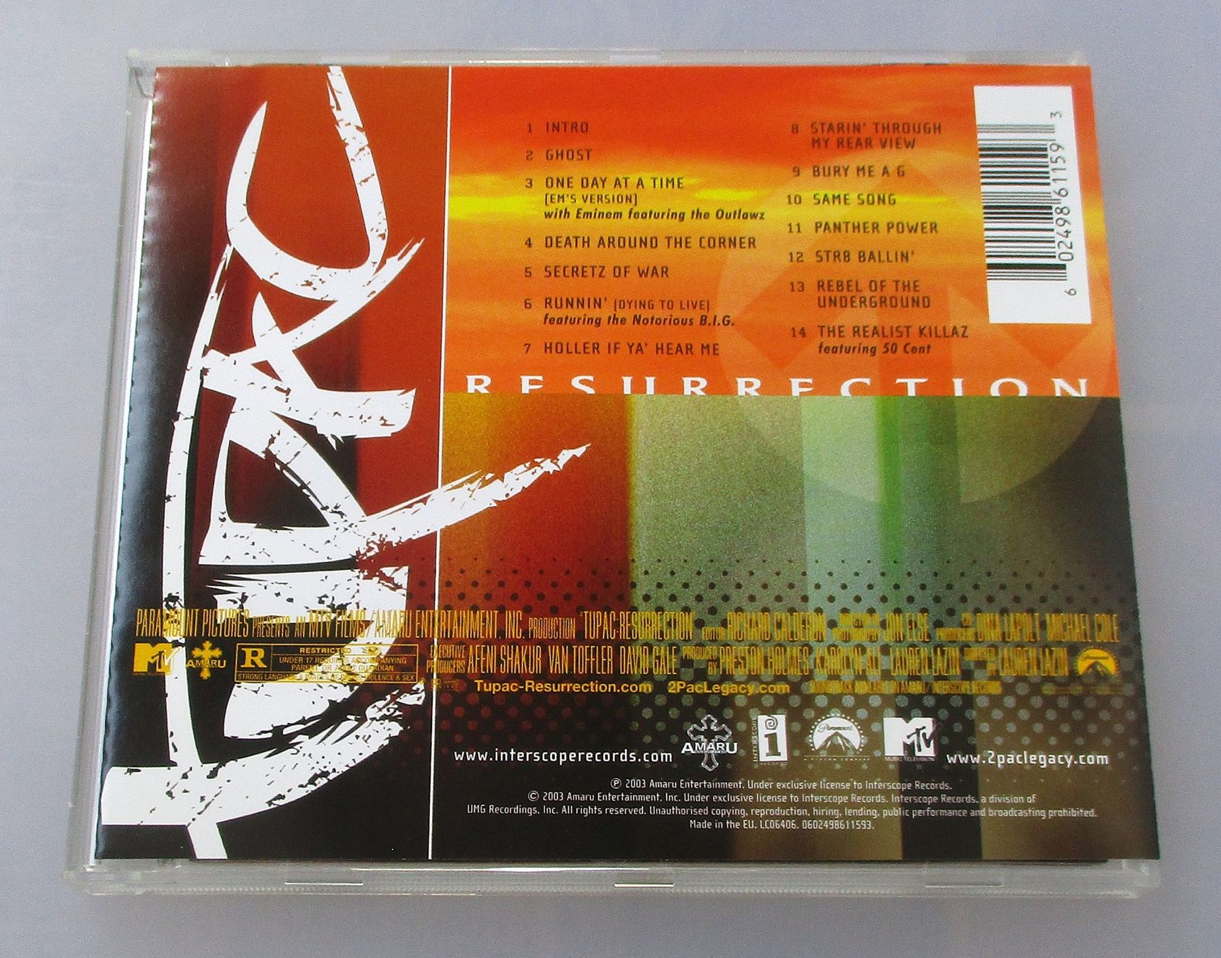 CD: 2PAC - Resurrection Soundtrack – Usato da Wattwil venduto da Muriel11 1