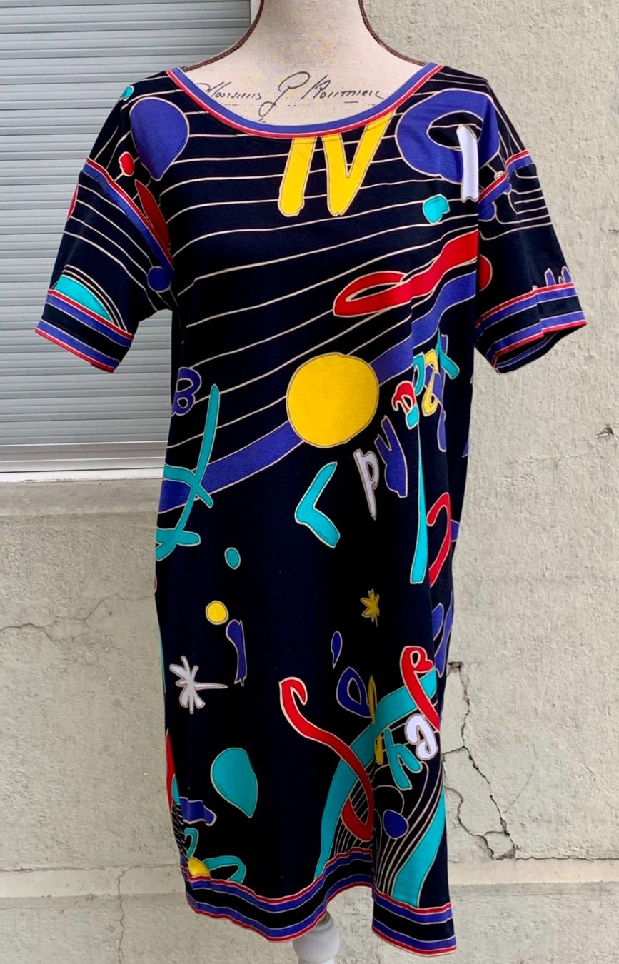 Kleider: Splendide et unique robe pull LÉONARD Paris 100%coton t.1 – Neu (gemäss Beschreibung) aus Martigny von only__you