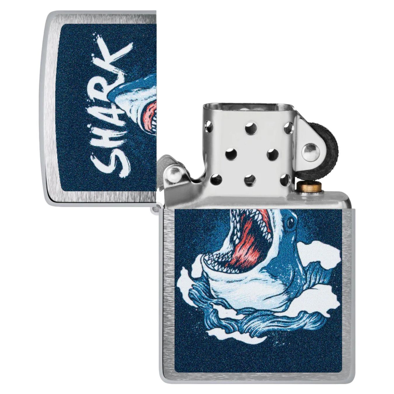 Zippo Accendini: ZIPPO Shark Feuerzeug 60007028 – Nuovo e nell'imballaggio originale da Ennenda venduto da Benzinflamme 2