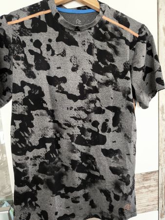 Powerzone T-Shirt, Gr. 164, Grau-Schwarz, Sportlich