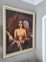 Grosses Gemälde von Yves Bady 1942