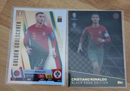Match attax Cristiano Ronaldo Karten 2 stk.