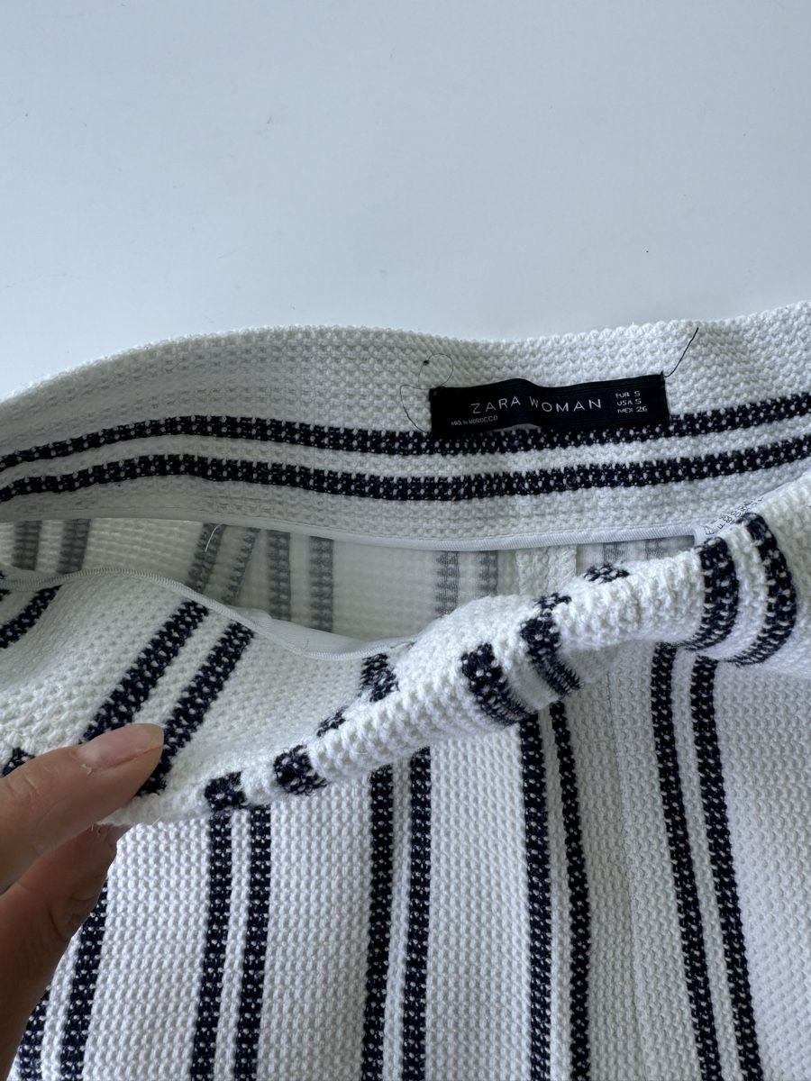 Zara Pantaloni: Gestreifte Hose, Chic Short Pants, Classical look – Nuovo (secondo la descrizione) da Zürich venduto da forestF4iry 1