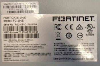 Fortinet Firewall: Fortinet FortiGate 200E – Usato da Zürich venduto da TeleinformatikAG 2