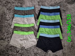 Boxershorts Gr. 146/152, 10 Stk, Jungs, Top Zustand