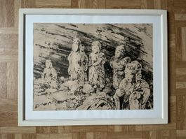Zeichnung von Klaus Brunner 15/19