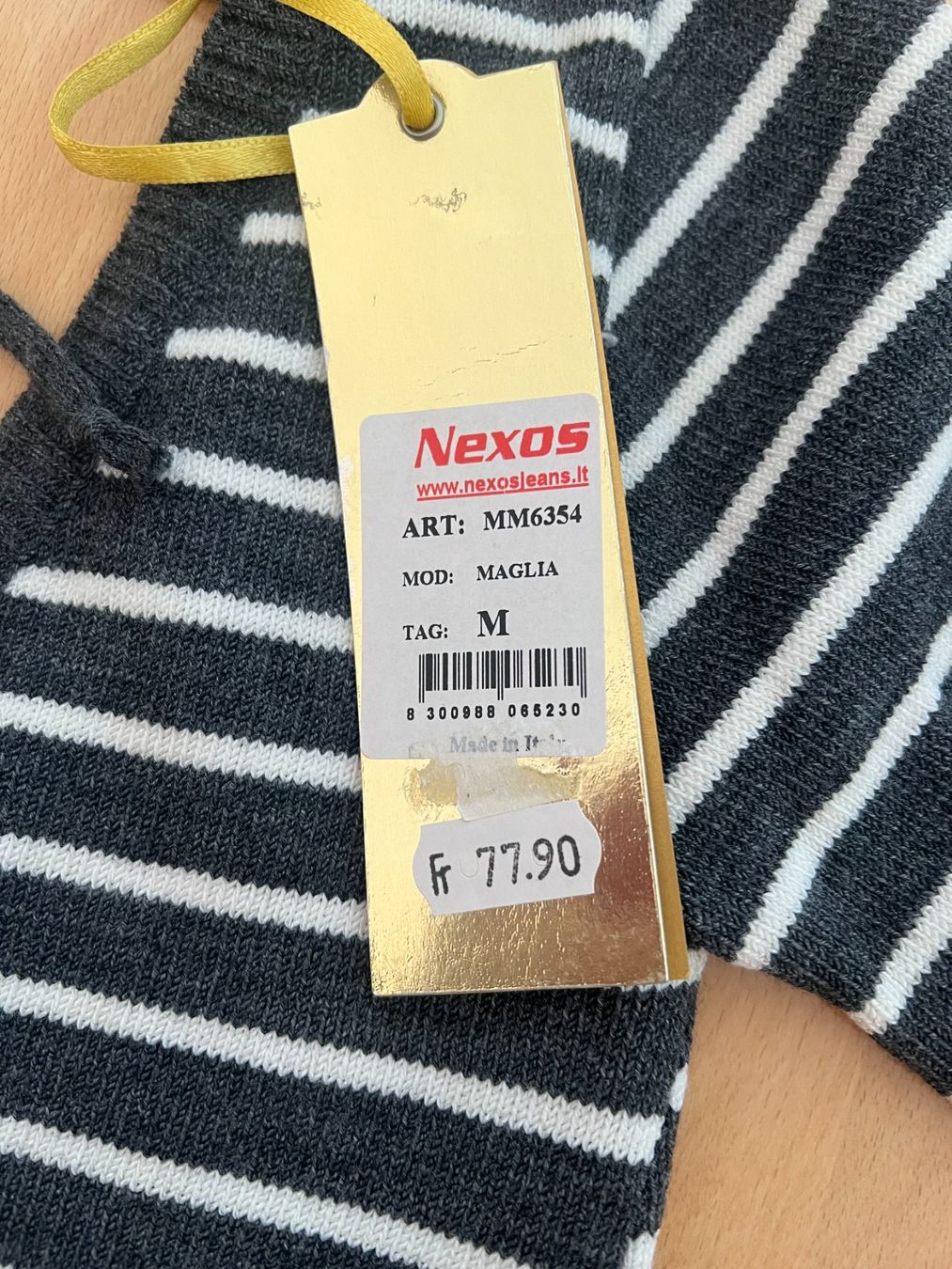 Maglioni & Felpe: NEXOS Strickpullover, 50% Wolle, Gr. M, Grau/Weiss, NEU – Nuovo e nell'imballaggio originale da Worb venduto da farben20zauber