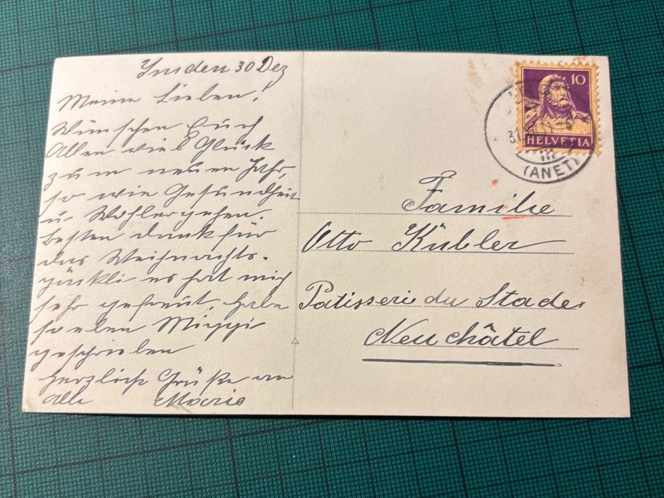 Cartoline postali: Private AK? von INS-ANET 1931. – Usato da Utzenstorf venduto da Rose0303 2