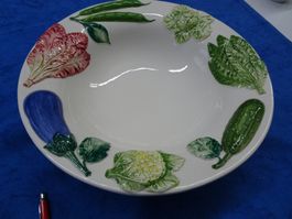 Schale für Salat od.Gemüse, Keramik ital. handgemacht