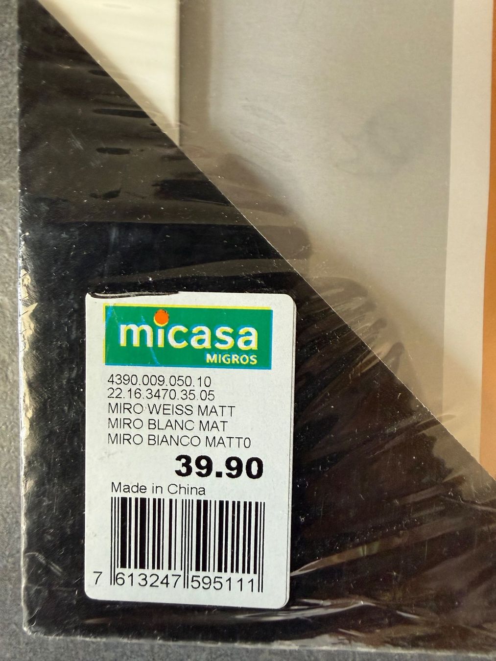Micasa Cornici: Bilderrahmen Holz weiss  mit Glas  50 x 70 cm – Nuovo e nell'imballaggio originale da Subingen venduto da ArtBead 2