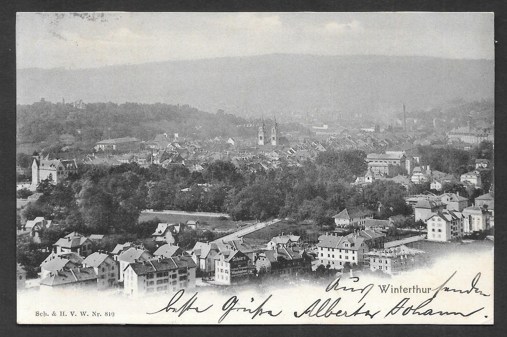 Cartoline postali: Winterthur Teilansicht – Usato da Olten venduto da clotaldi