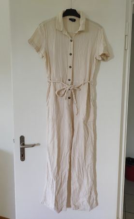 Beige Muslin Jumpsuit size 38