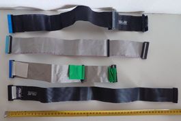 Lot mit 4 E-IDE / IDE-Flachbandkabel / Floppy-Kabel C
