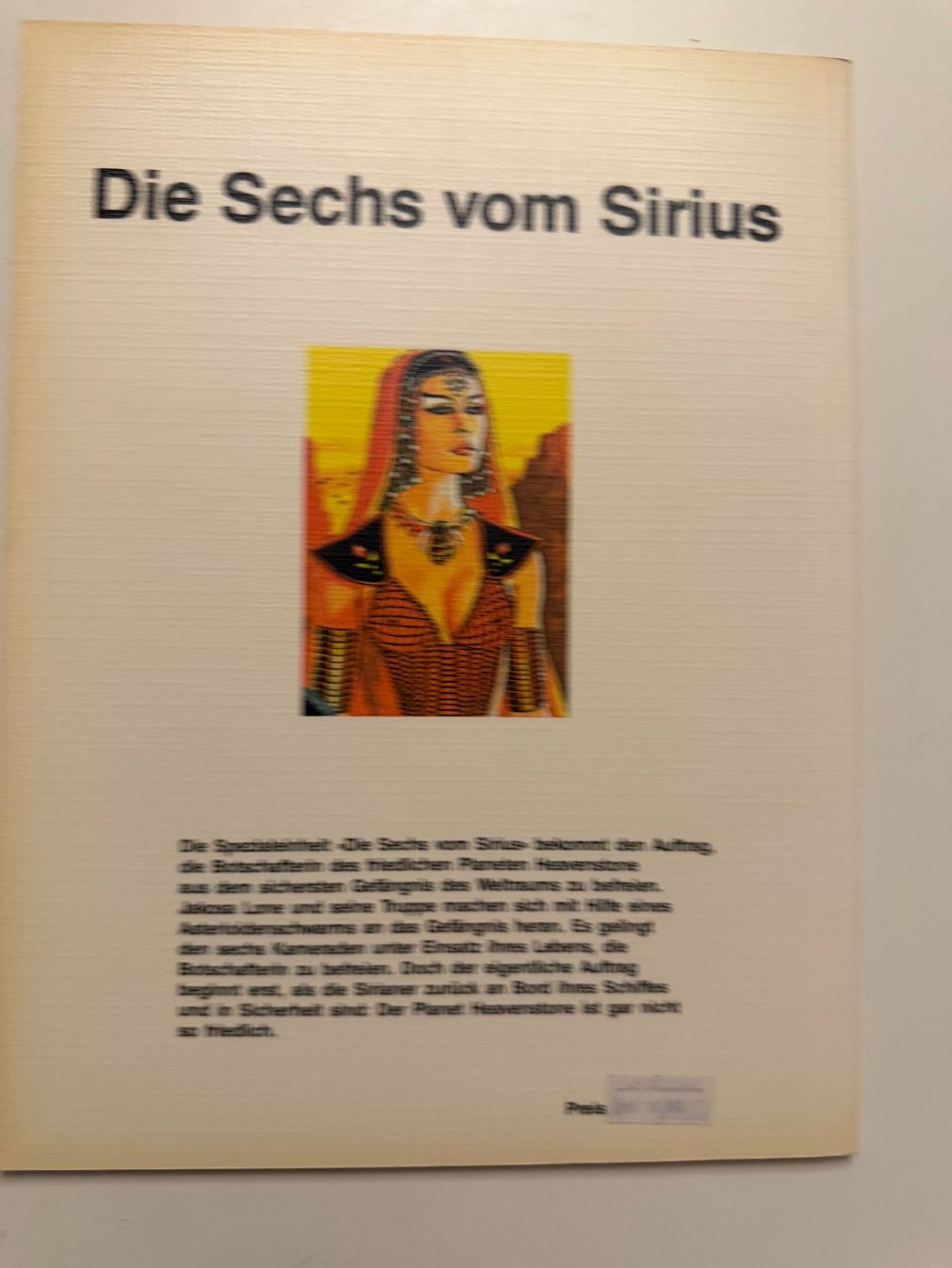 Fumetti: DIE SECHS VOM SIRIUS 1 - DOUG MOENCH / PAUL GULACY – Usato da Münsingen venduto da Ganjam 2