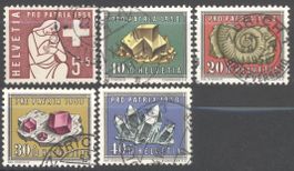 1958, Pro Patria, ohne Falz, gestempelt