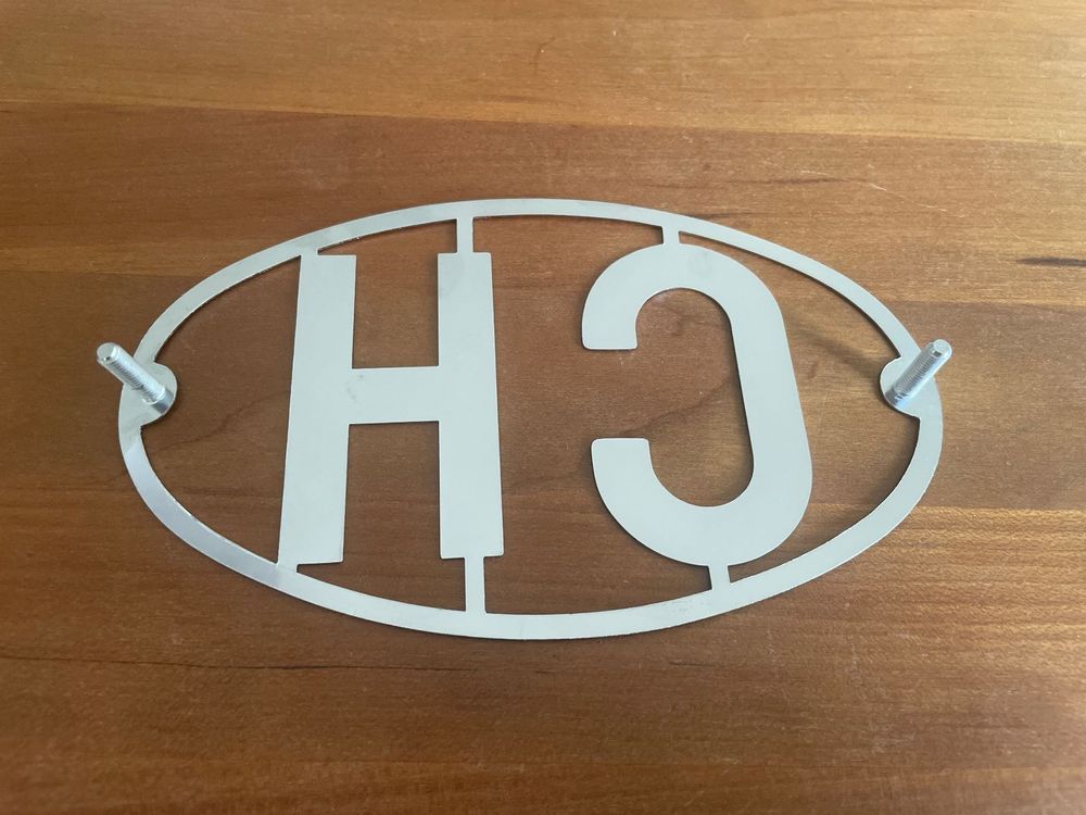 Insegne: CH Plakette Schild Schweiz, Oldtimer, NOS – Nuovo (secondo la descrizione) da Dällikon venduto da Marcofloro 1