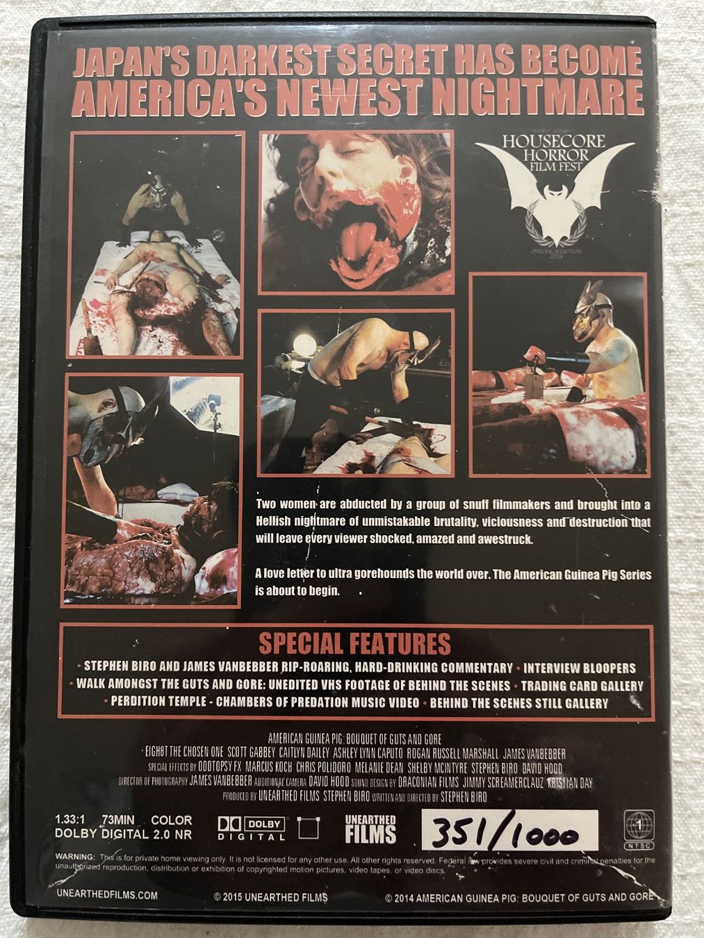 Tutti i DVDs: American Guinea Pig – Usato da Basel venduto da patku79 1