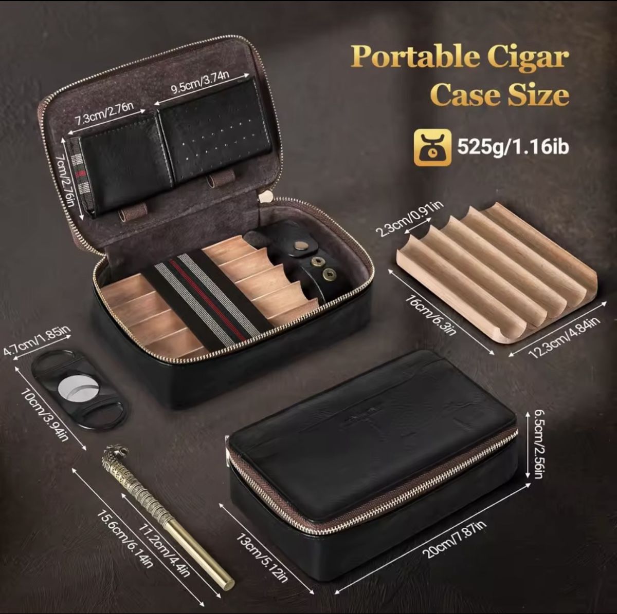 Autres tabacs: Zigarren Etui Leder – Neuf avec emballage d'origine à Flawil par swisstrendshop 1
