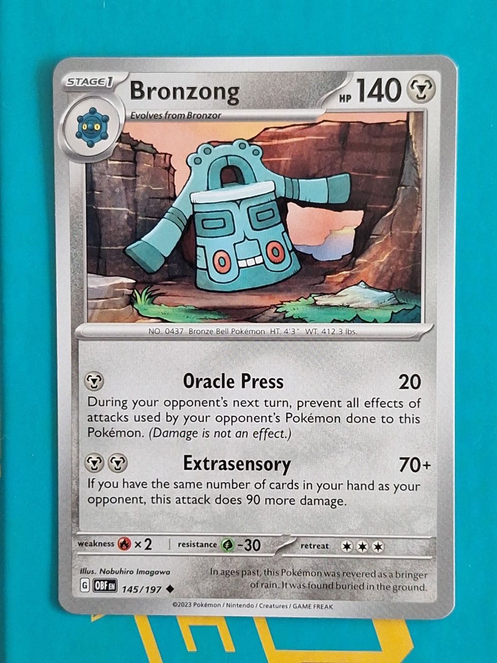 Pokémon Carte collezionabili: Bronzong - Pokemon Obsidian Flames – Usato da Altstätten SG venduto da GGsGameshop
