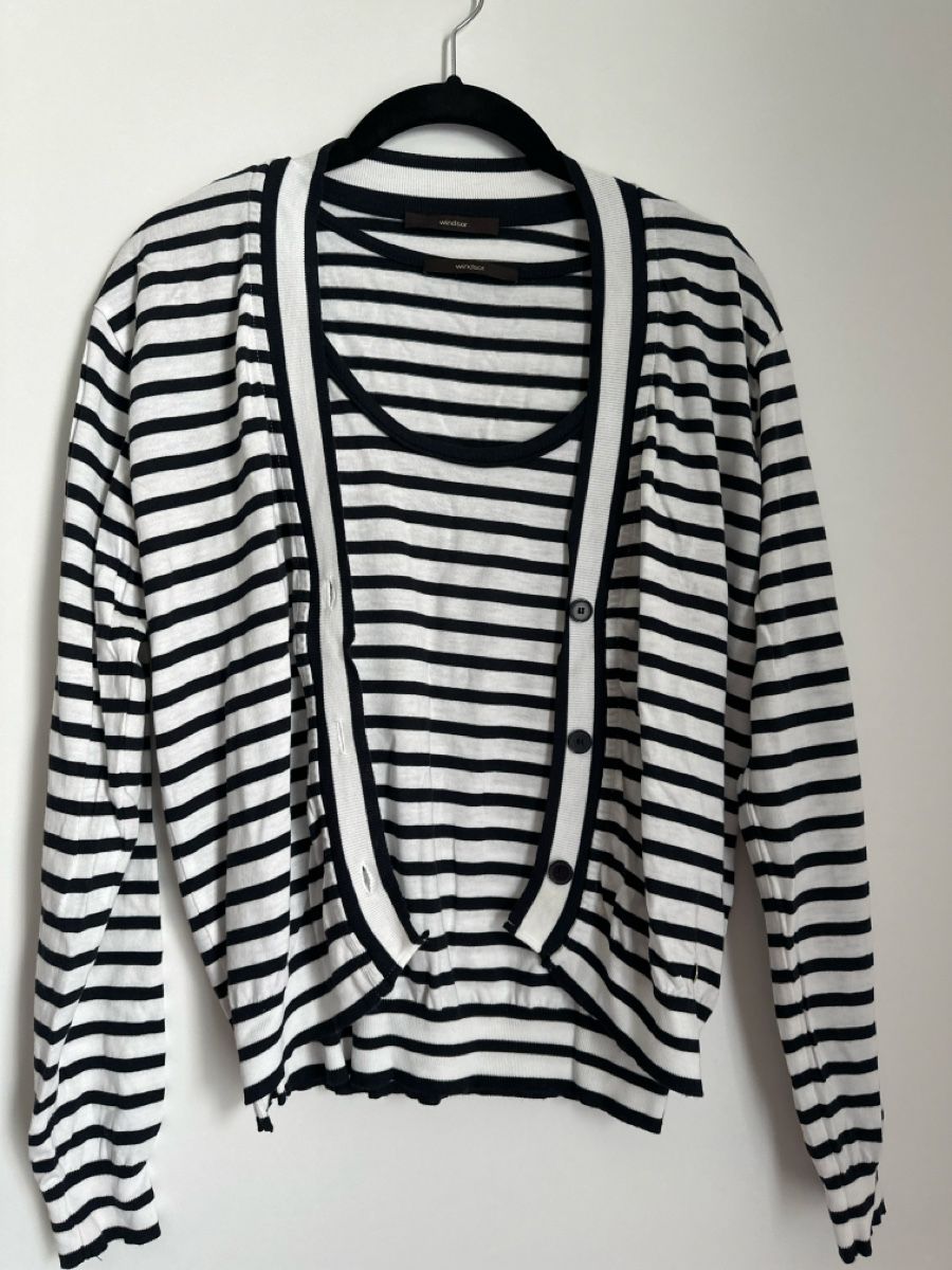 Windsor Tops: Windsor Cardigan und Top gestreift Grösse S – D'occasion à Othmarsingen par Darija7