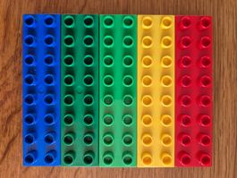 Lego Duplo Bausteine 2 x 8 Noppen 5 Stück (1138)