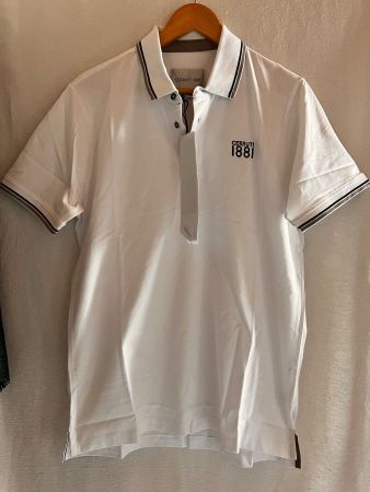 Poloshirt, CERRUTI 1881, Grösse L, Farbe Weiss