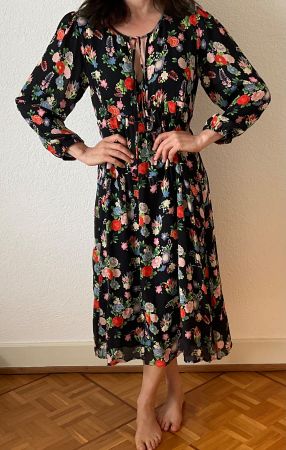 Nieves Lavi Robe mi-longue en soie