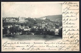 Schaffhausen, Teilansicht mit Gymnasium