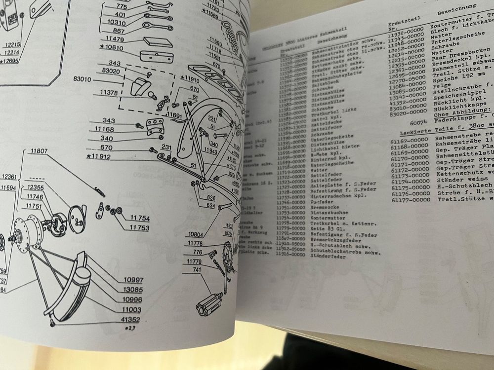 Velosolex Ersatzteil Katalog 3800/5000 Inkl. Montage (Neu (gemäss