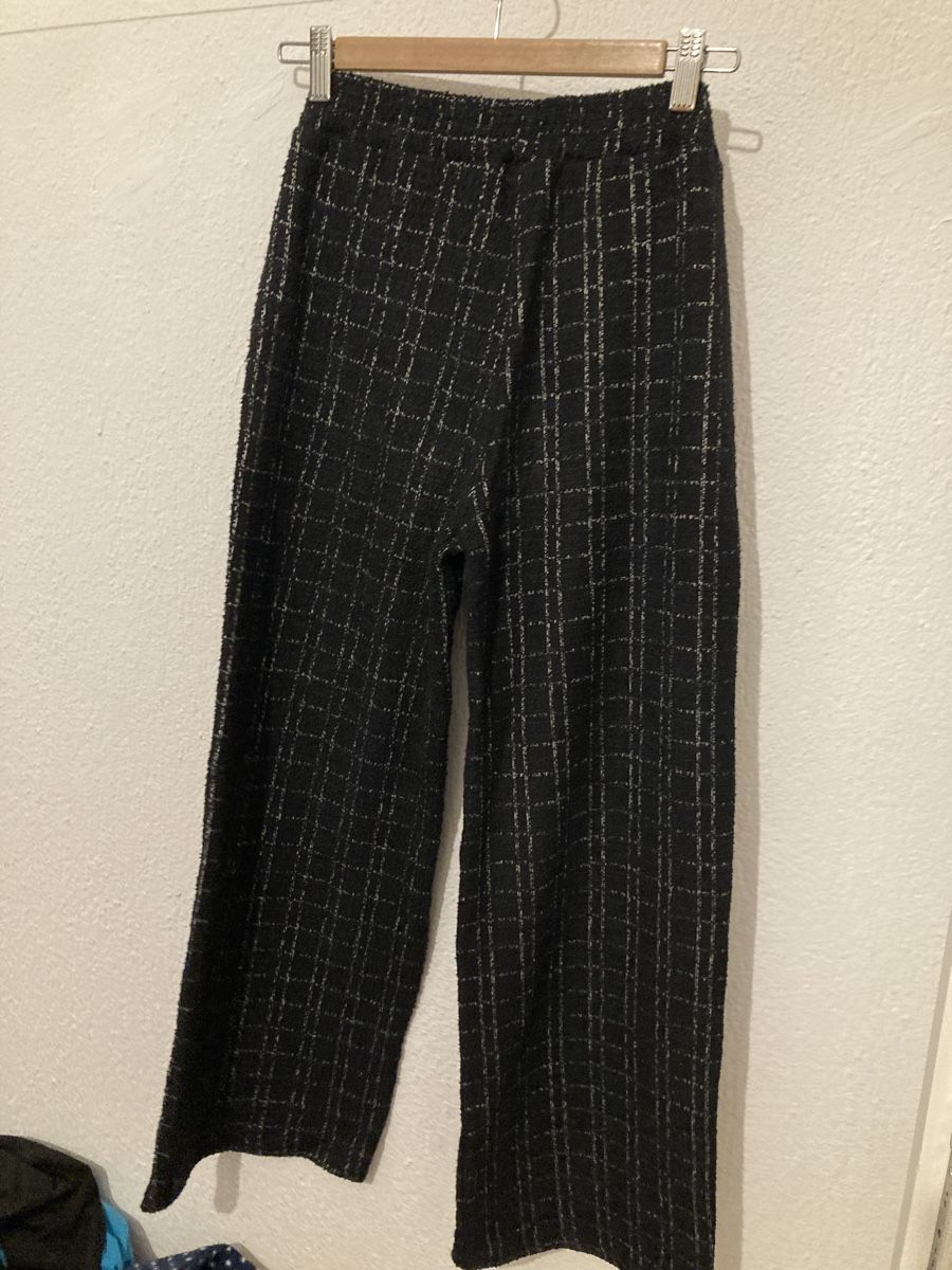 Zara Pantaloni: Trousers ZARA Checked Pattern Black White Size 164  – Nuovo (secondo la descrizione) da Zürich venduto da sele_x 2