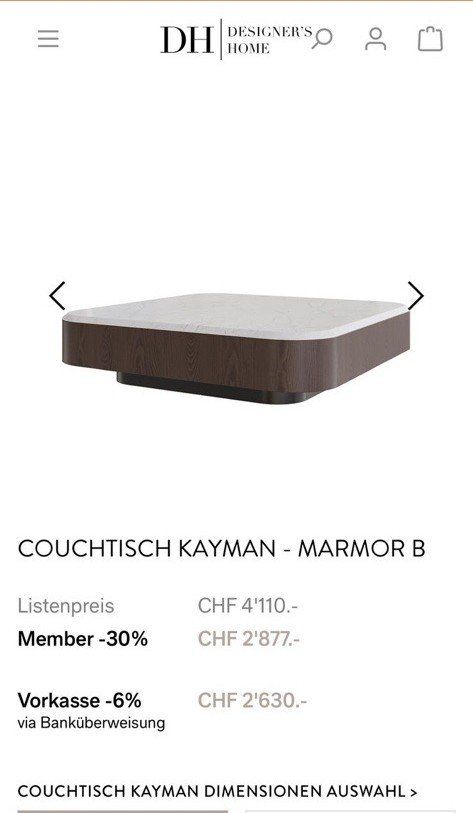 Tavoli: Salontisch Marmor - Luxus Design – Usato da Wängi venduto da inf_2hrj